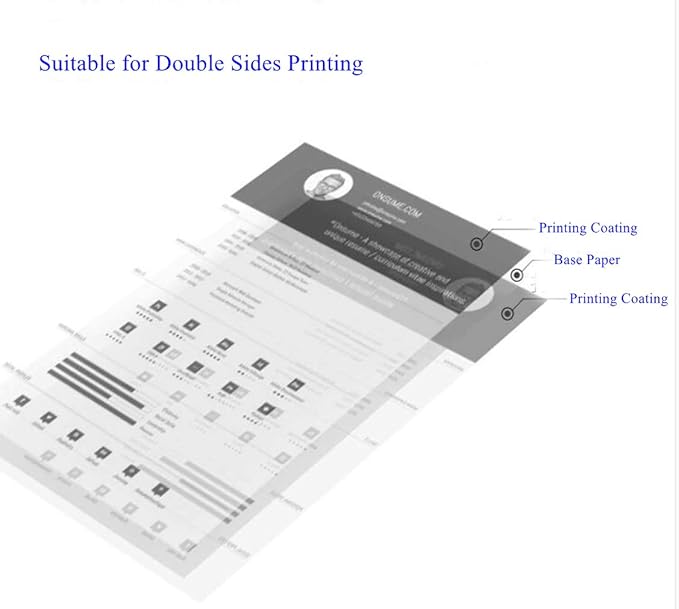 Uinkit 100 Sheets Matte Presentation tabloid paper 11x17 matte Double Sided - Image 8