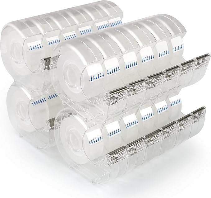 JEFURE 24 Pcs Transparent Tape by JEFURE
