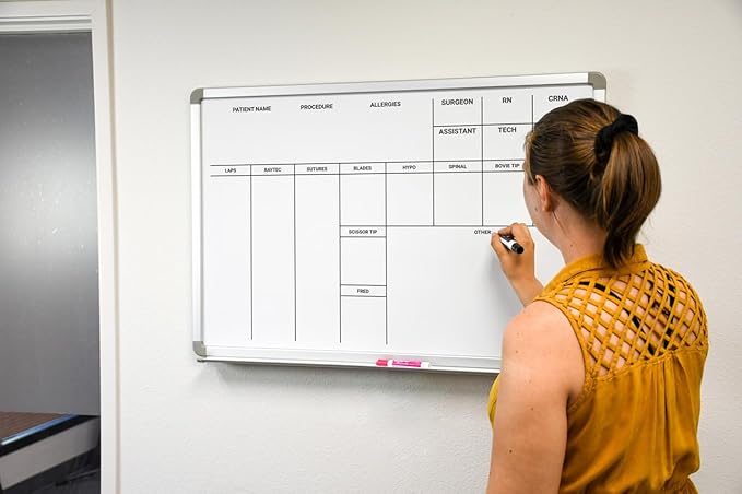 OP-Room Dry-Erase Hospital Whiteboard 48" x 36" - Image 4