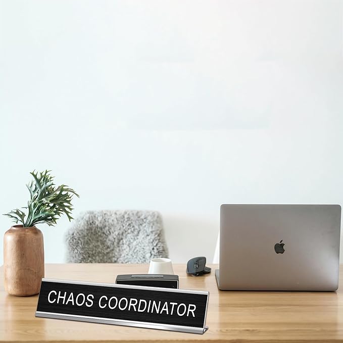 3 Pcs Chaos Coordinator Fixer of Everything Desk of a Humble Genius Funny Desk - Image 4