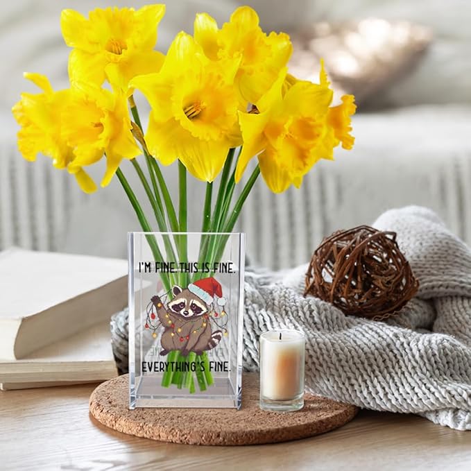 Vgrti I'm Fine This Is Fine Acrylic Cosmetic Pencil Pen Holder Cup, Funny - Image 5