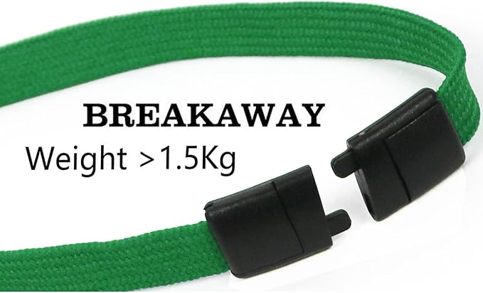 Lanyards Safety Black Lanyards Neck Flat Premium Breakaway Badge Lanyard - Image 3