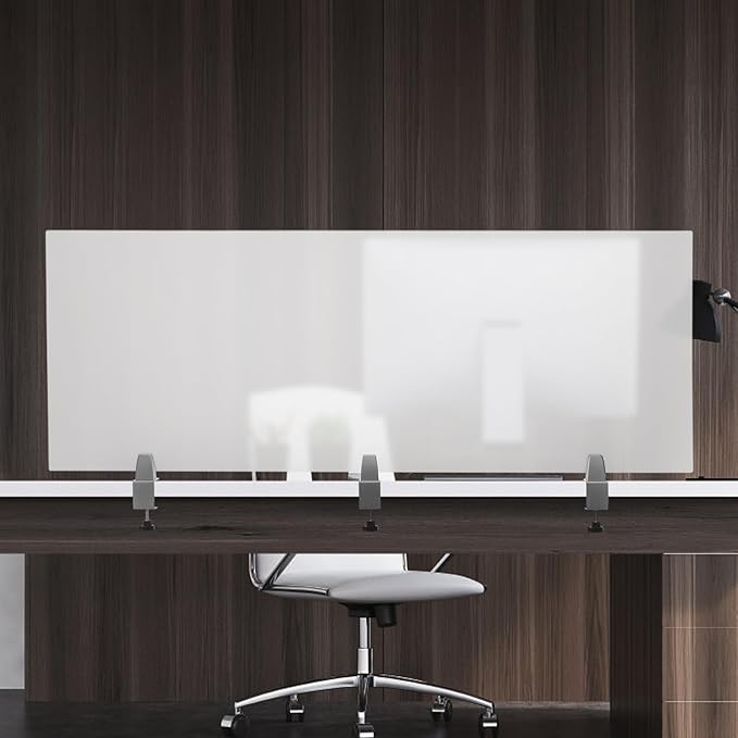 Desk Divider, Acrylic Desk Privacy Panels, Privacy Desk Screen, Frosted Acrylic by ZeStarDair