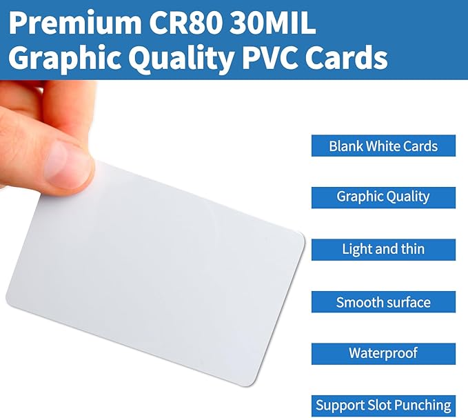 100 Pack - Premium Blank PVC Cards - Image 3