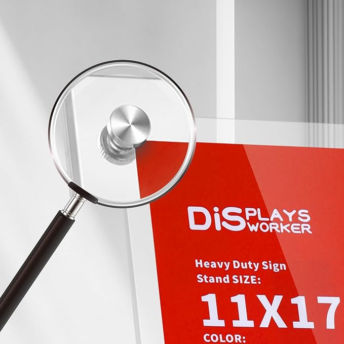 DISPLAYSWORKER Heavy Duty Pedestal Sign holder floor Stand, sign stand poster - Image 5