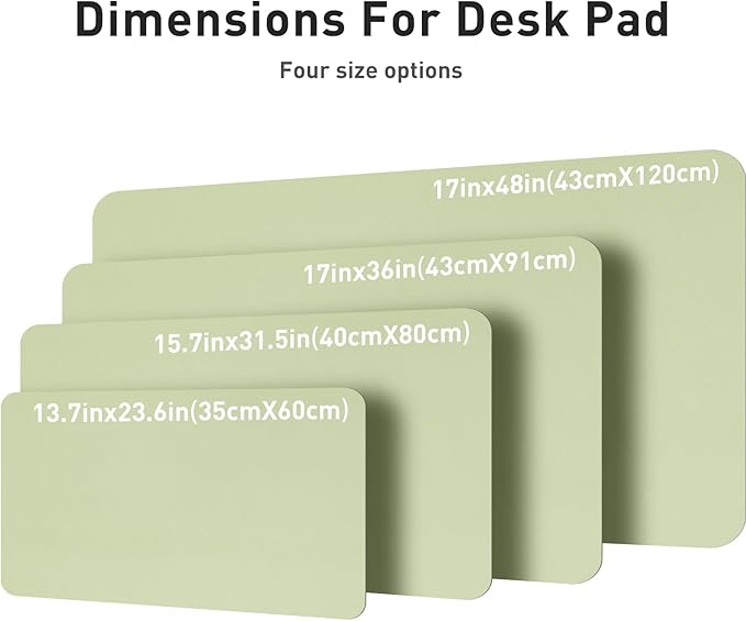 Aothia Leather Desk Pad Protector, Mouse Pad, Office Desk Mat, Non-Slip PU - Image 4