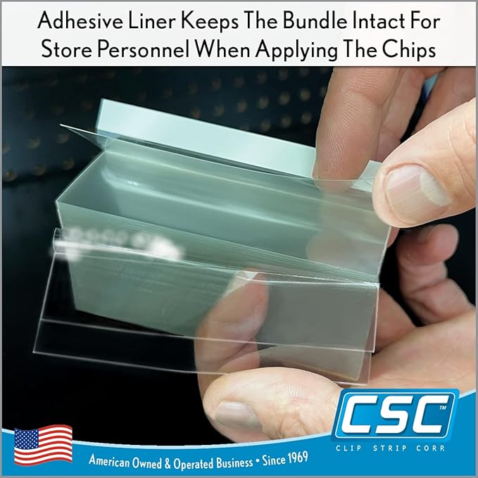 Price Data Channel Label Holder Chips, 2.75" L x 1.25" H, 10 Mil Thick - Image 4