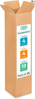 Tall Moving & Shipping Boxes 4"L x 4"W x 18"H by IDLPackaging