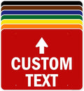 Custom Arrow, Custom Directional Sign, Up Arrow, 36x48 Inches, Rust Free DiBound by MySignCenter