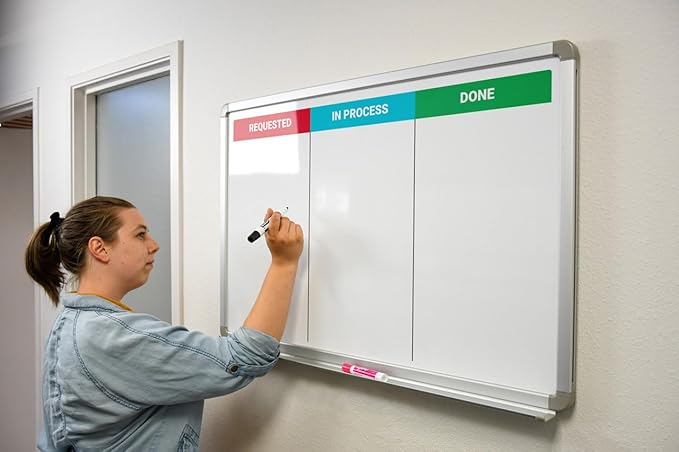 Kanban Whiteboard 36" x 24" - Image 3