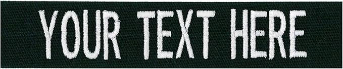 Custom Uniform Name Tapes Solid Colors. Hunter Green Fabric, 5 Inch Hook by NORTHERNSAFARI