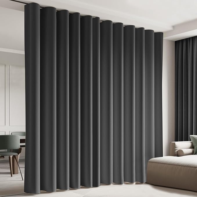 Cbsroro Room Divider Curtains, Noise Reduction, W100 × L84 Inch, 1 Panel by CBSROROHome