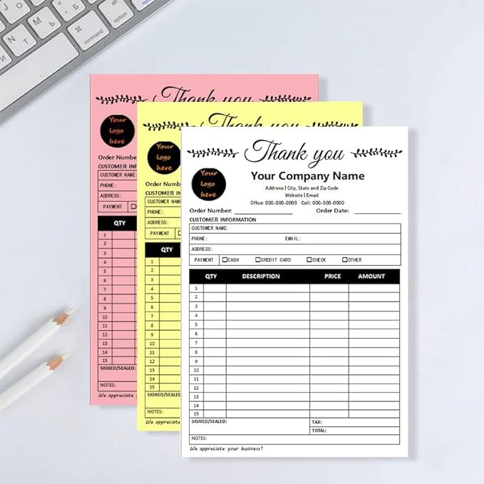Custom Carbonless Sales Invoice Form Books - Image 5