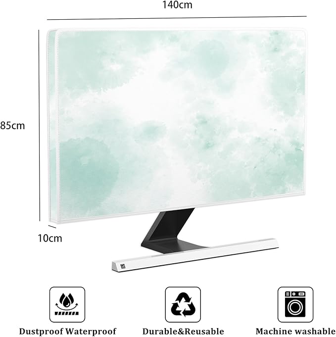 Baocicco Abstract Watercolor Waterproof TV Display Screen Cover 58, 60 Inch - Image 2