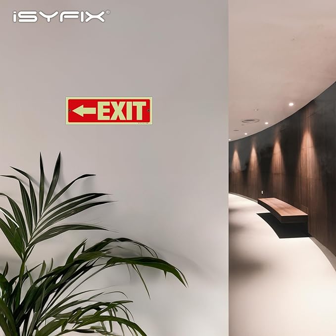 iSYFIX Exit Signs with Directional Left Arrow - Image 3