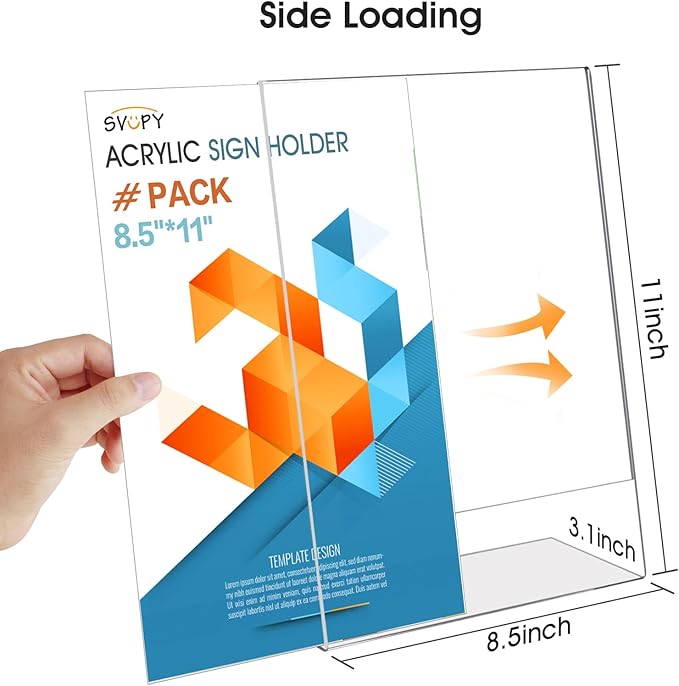 SVOPY Acrylic Sign Stand Holder - Image 2