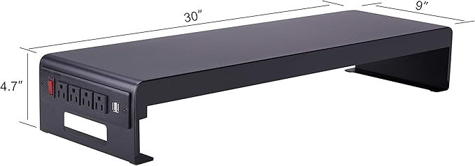 Rocelco 40" Large Height Adjustable Standing Desk Converter - Image 6