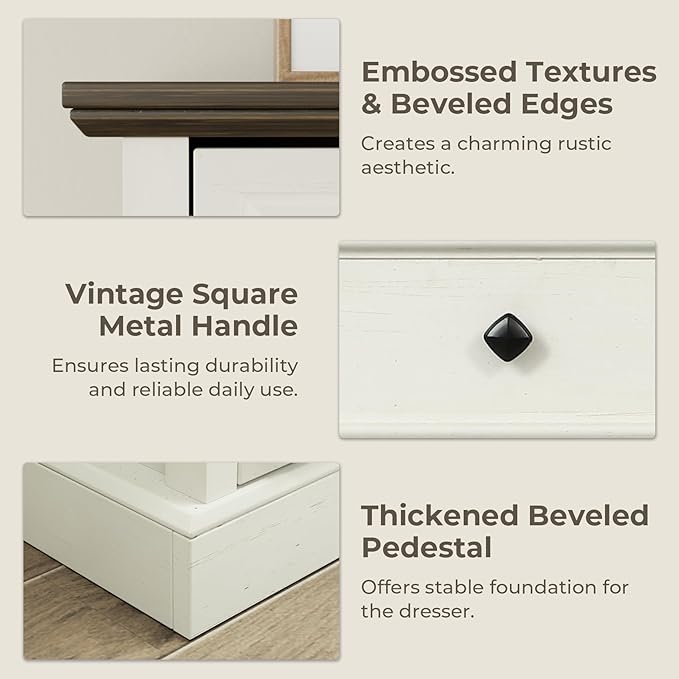VVFLU Farmhouse 7 Drawer Dresser - Image 7
