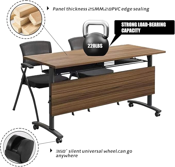 Folding Conference Table, Large Conference Room Table - Image 9