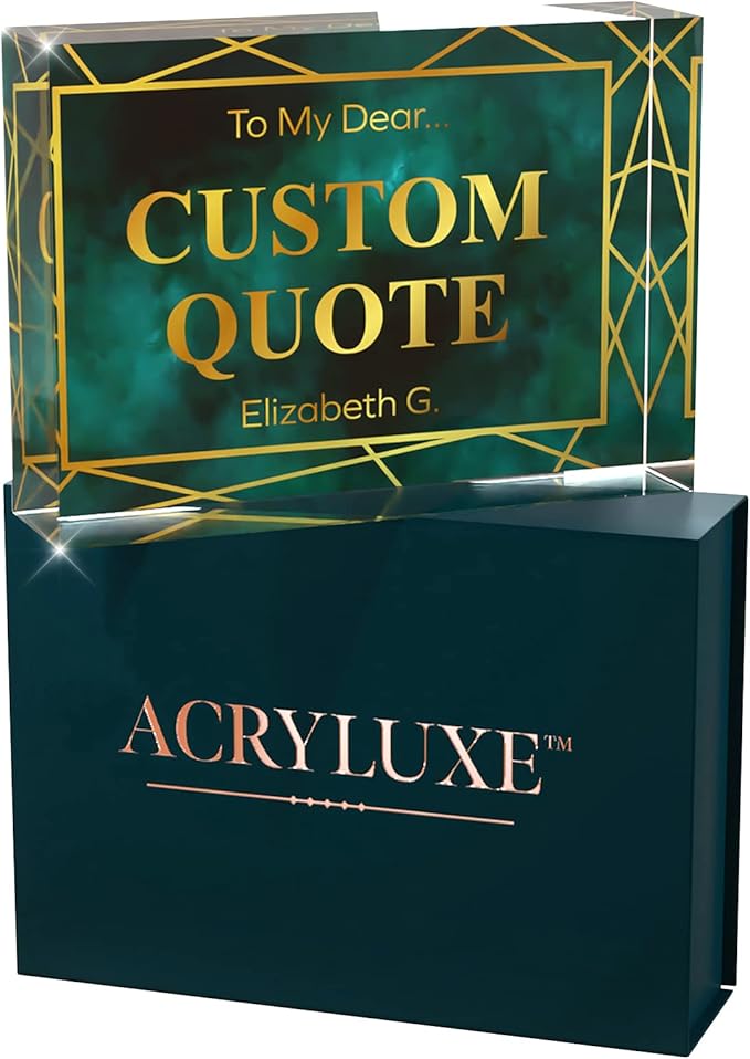 Personalized Gifts, Custom Quote Block Letter Board, Crystal-Clear Acrylic - Image 9