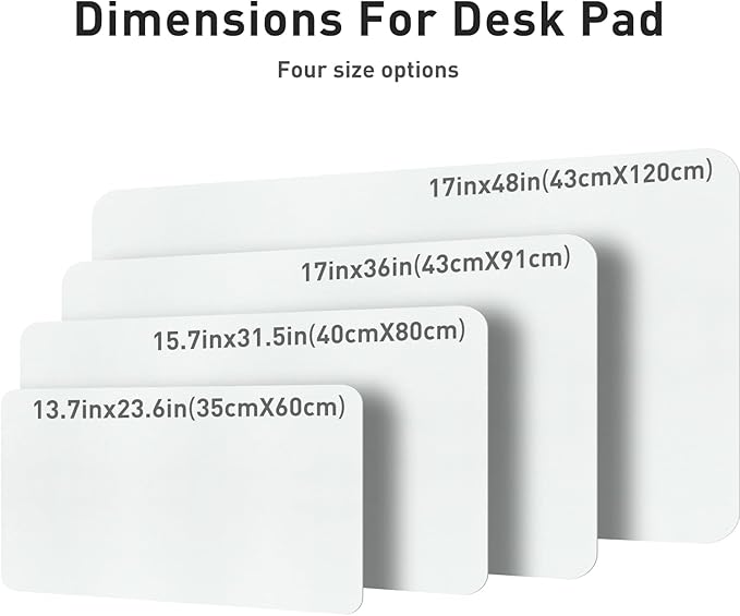 Aothia Leather Desk Pad Protector, Office Mat, Large Mouse Pad, Non-Slip PU - Image 4