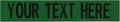 Custom Uniform Name Tapes Solid Colors. Kelly Green Fabric, 5 Inch Sew on by NORTHERNSAFARI