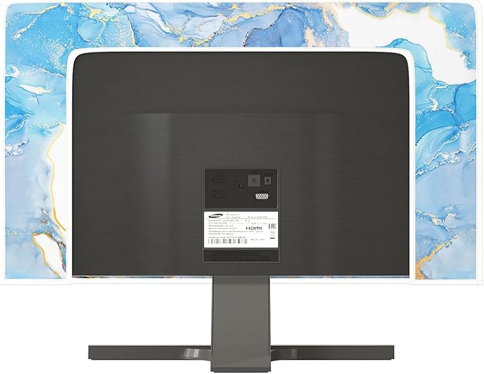 Baocicco Baby Blue Gold Marble Waterproof Screen TV Cover 32 Inch Modern - Image 5