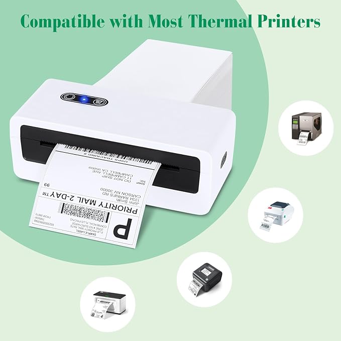 METRONIC Thermal Labels 4x6 200 Labels Fanfold Direct Shipping Label - Image 5