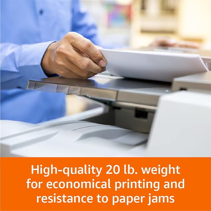 Amazon Basics Multipurpose Copy Printer Paper, 8.5 x 11 Inches, 20 lb, 1 Ream - Image 4