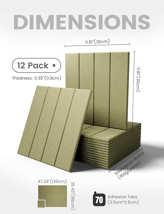 Fluxynara Large Felt Bulletin Board 48" x 36" Cork Board Alternative-12 Pack - Image 2