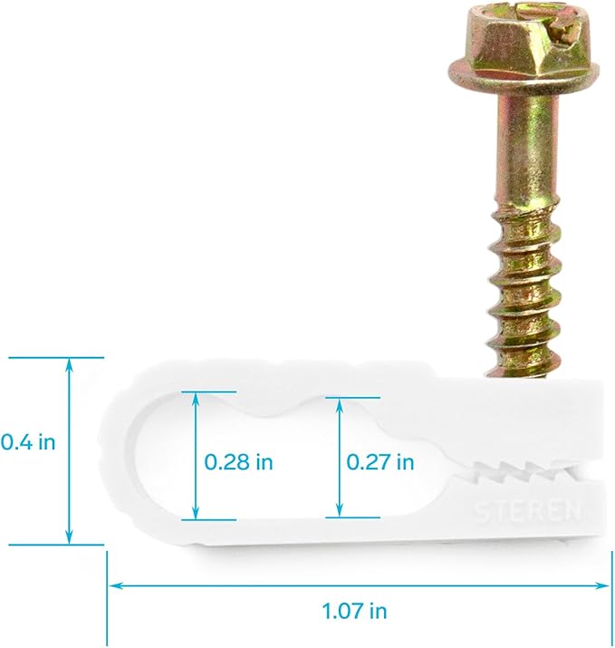 STEREN Coaxial Cable Clips - Image 3