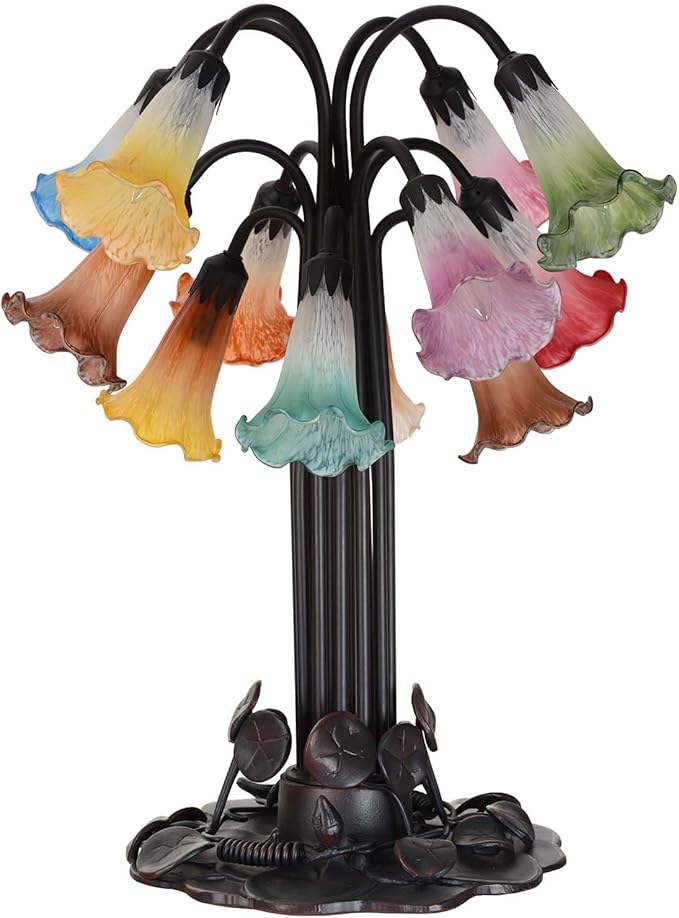 Bieye LS10S Lily Flower Blown Glass Lampshade - Image 6