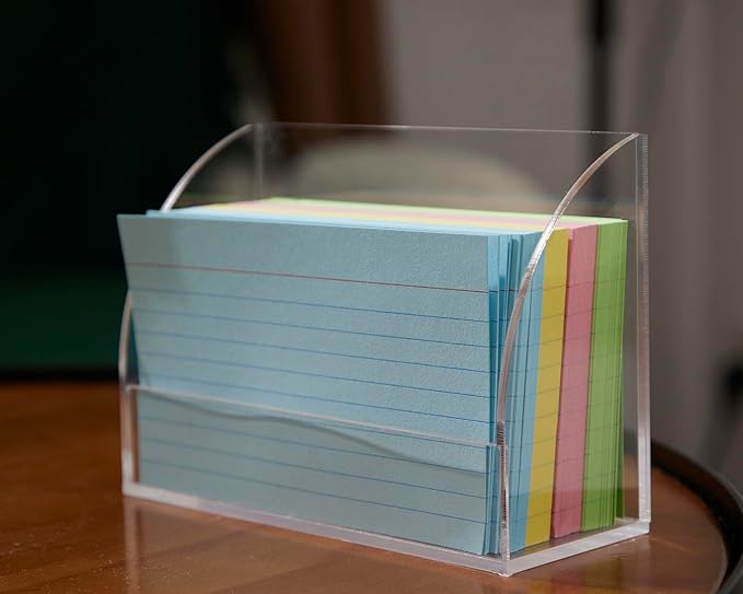 SEVENY 2 PACKS 3x5 Acrylic Index Card Holder Business Card Display Stand - Image 7