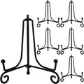 HENABLE 6PCS Premium Black Iron Plate Stands by HENABLE