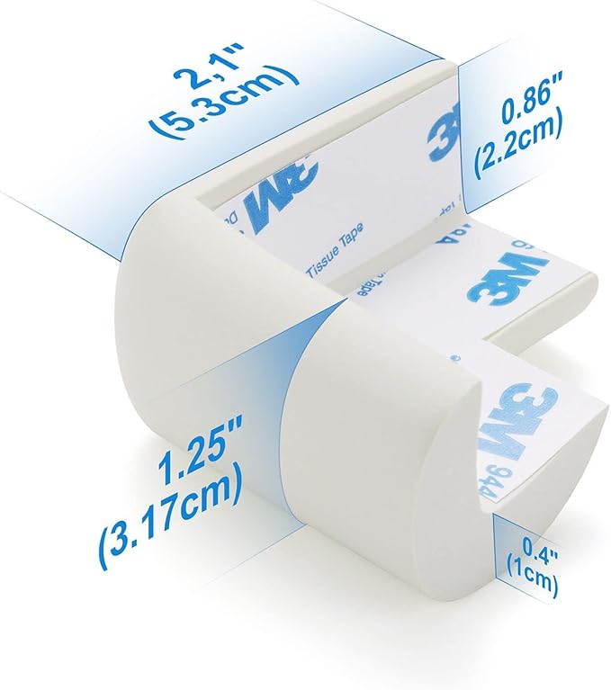 8 Pack Corner Protector for Baby, Heavy-Duty Soft Rubber Foam Furniture Corner - Image 4