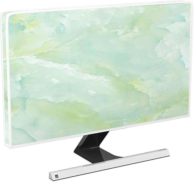 Baocicco Sage Green Marble Waterproof 32 Inch Anti-Static Dustproof LCD/LED/HD by Baocicco