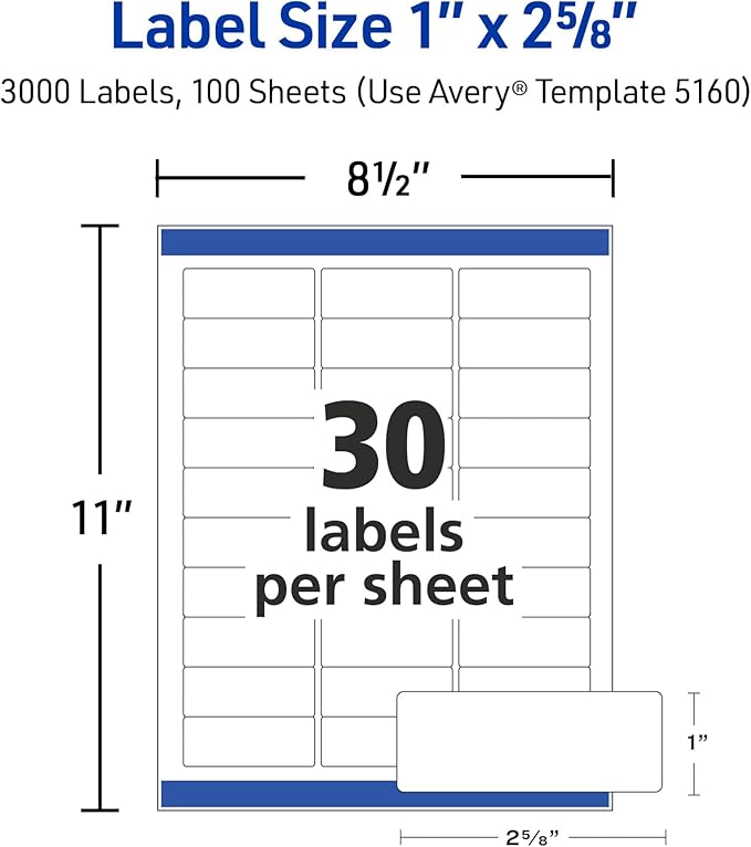 Avery Easy Peel Printable Address Labels - Image 7