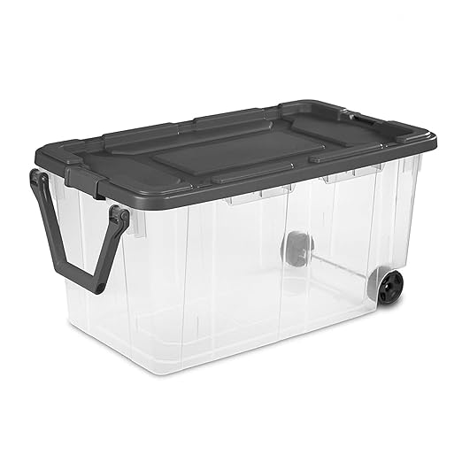 Sterilite 4-Pack Modular Stacker Box, Durable Clear Plastic Storage Bins - Image 6