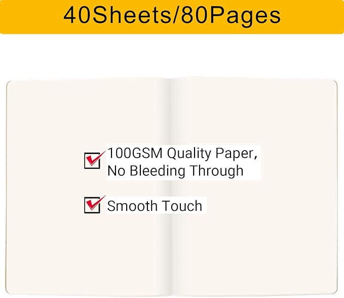 EUSOAR Notebook Journal, 6 Packs Large A4 8.5" x 11" 40 Sheets/ 80 Pages - Image 3