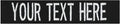 Custom Uniform Name Tapes Solid Colors. Black Fabric, 4 Inch Sew on by NORTHERNSAFARI