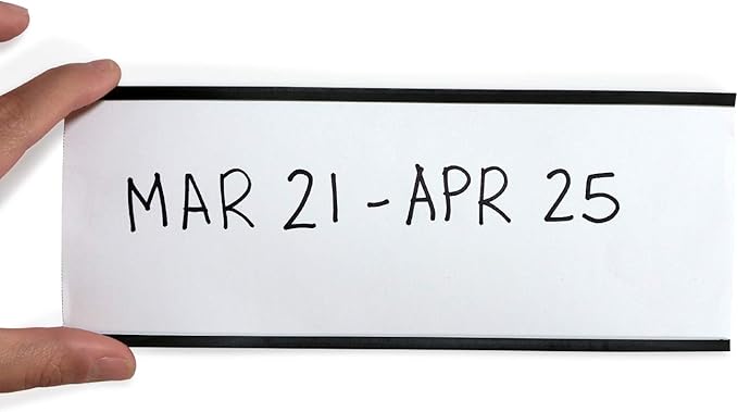 SmartSign 3 x 8 inch Flexible 'C' Channel Shelf Label Holders - Image 2