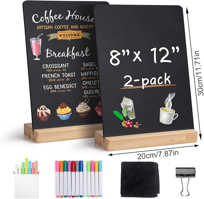 Double-Sided 8x12Inch Chalkboard - Image 4