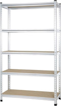 Amazon Basics 5-Tier Medium Duty Storage Shelving Single Post Press Board Shelf by AmazonBasics