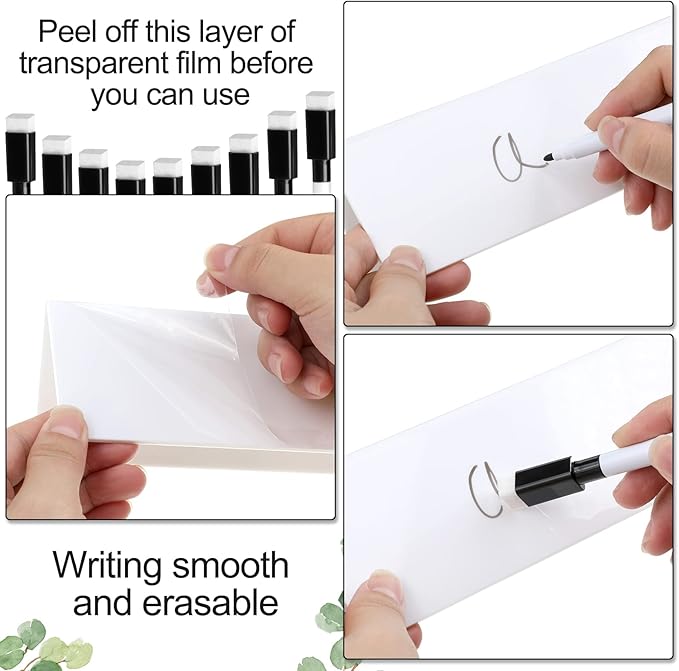 Fainne 60 Sets Dry Erase Name Tent Cards - Image 3