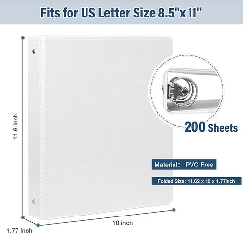 1-Inch 3-Ring-Binder with Pockets - Image 2