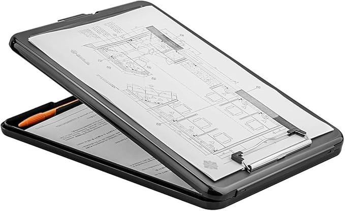 ZCZN Plastic A4 Form Storage Box Case, Clipboard Case, Suitable - Image 7