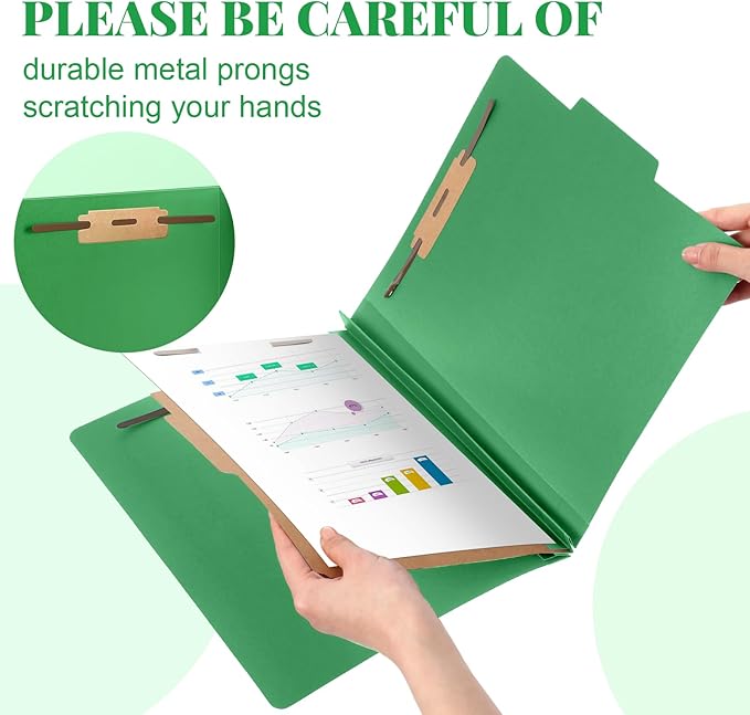 Skyygemm 60 Pcs Classification Folders Letter Size, 1 Divider Pressboard File - Image 4