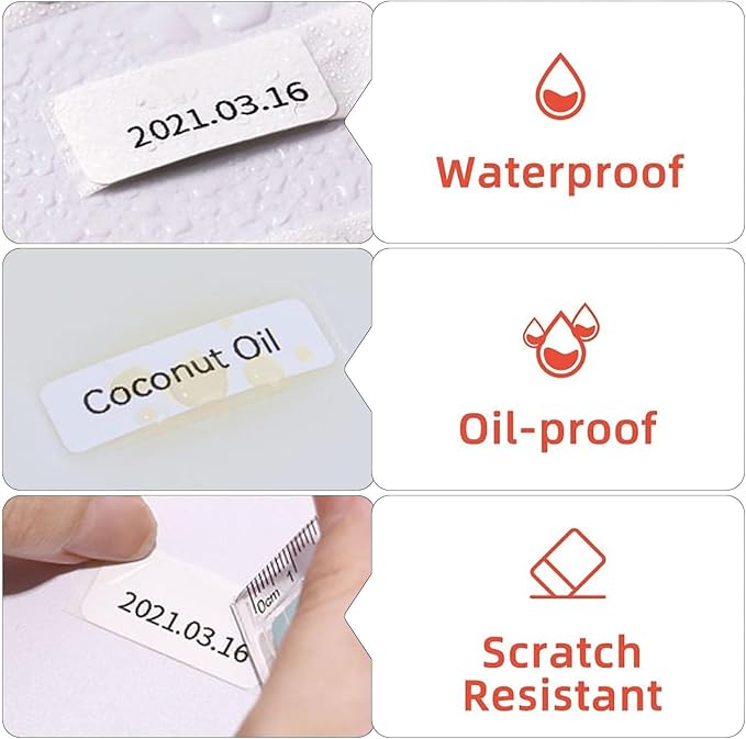 Risio Thermal Labels 2.36"x1.57", 180 Labels/Roll, Waterproof, Oil-Resistant - Image 3