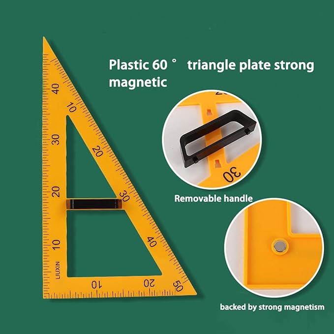 Magnetic Geometry Tool, School Supplies Protractor Compass Set, Teacher Board - Image 5