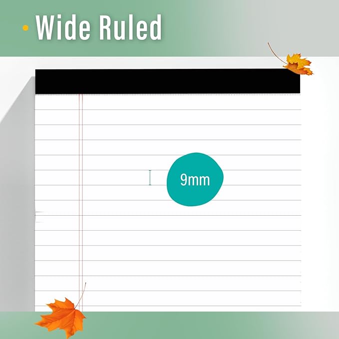 2 Pcs Legal Pads 8.5 x 11 Note Pads 8.5 x 11 Inch Notepad 60 Sheets Writing - Image 4
